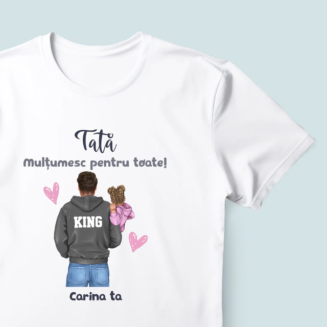 Creator De Personaj: Tată Cu Copil - Tricou Pentru Bărbați