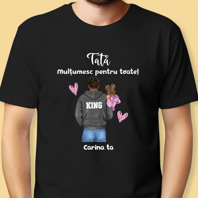 Creator De Personaj: Tată Cu Copil - Tricou Pentru Bărbați