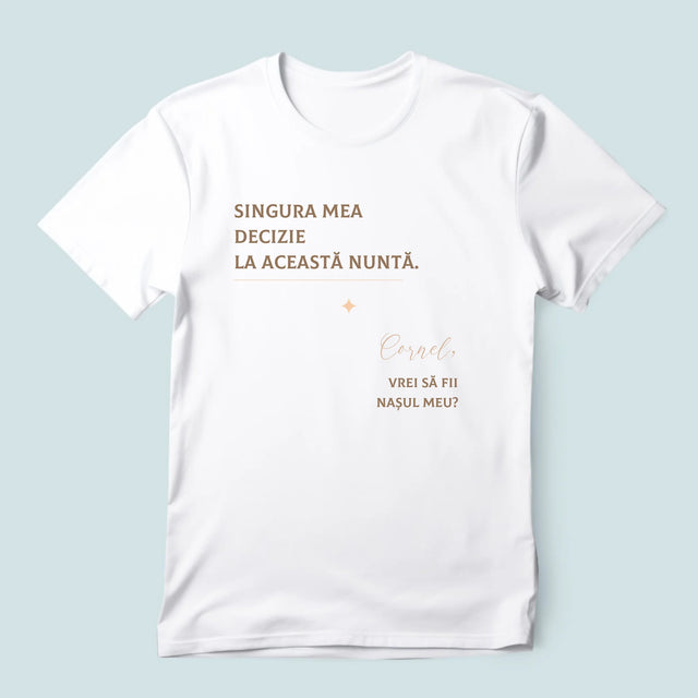 Numele Și Semnătura: Singura Mea Decizie - Tricou Pentru Bărbați