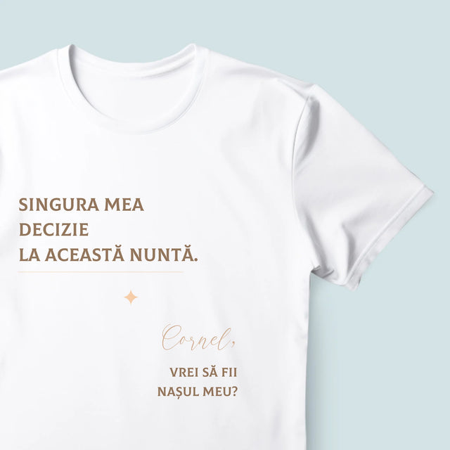 Numele Și Semnătura: Singura Mea Decizie - Tricou Pentru Bărbați