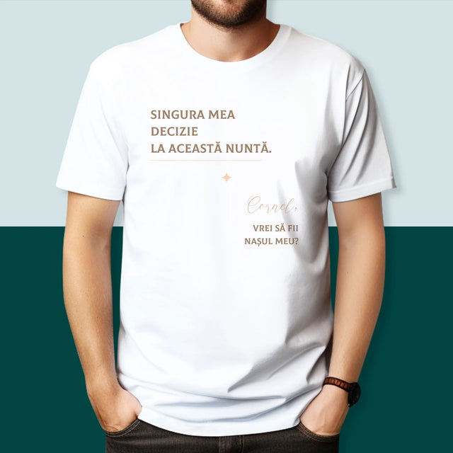 Numele Și Semnătura: Singura Mea Decizie - Tricou Pentru Bărbați
