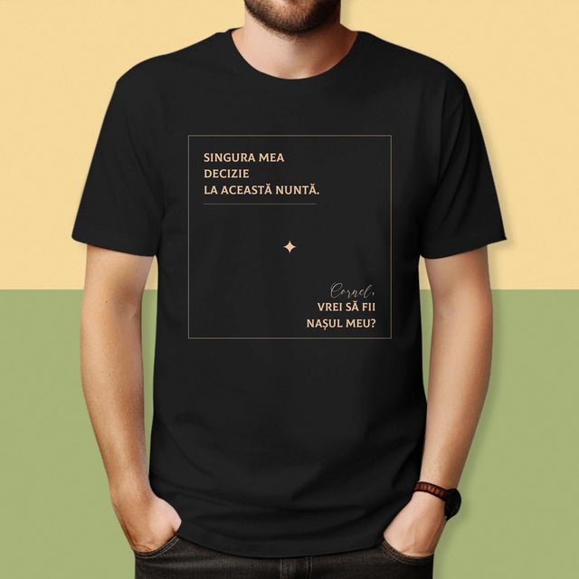 Numele Și Semnătura: Singura Mea Decizie - Tricou Pentru Bărbați