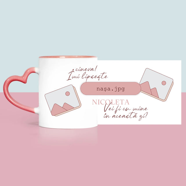 Numele Și Semnătura: Îmi Lipsește Cineva Nașa - Cană