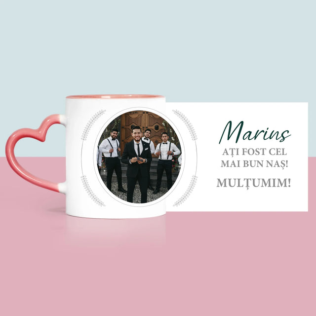 Fotografie Si Semnătură: Ați Fost Cel Mai Bun Naș - Cană