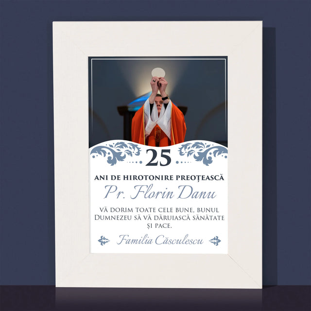 Fotografie Si Semnătură: Jubileul Hirotonirii Preoțești - Ramă Pentru Fotografii (Horizontală)