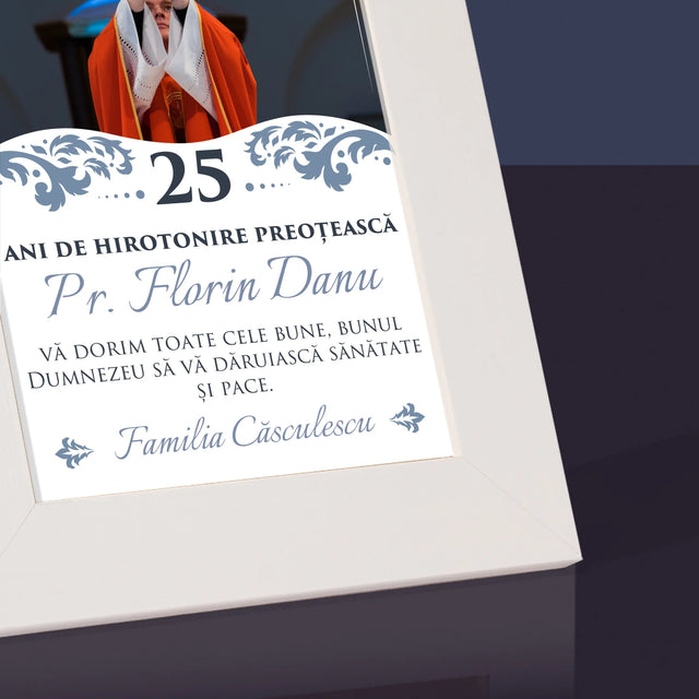 Fotografie Si Semnătură: Jubileul Hirotonirii Preoțești - Ramă Pentru Fotografii (Horizontală)