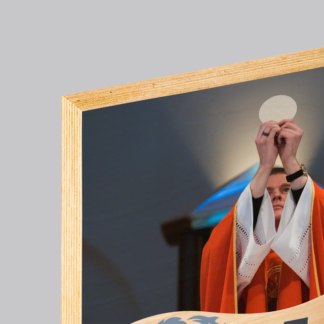 Fotografie Si Semnătură: Jubileul Hirotonirii Preoțești - Imprimare Pe Lemn ( Verticală)