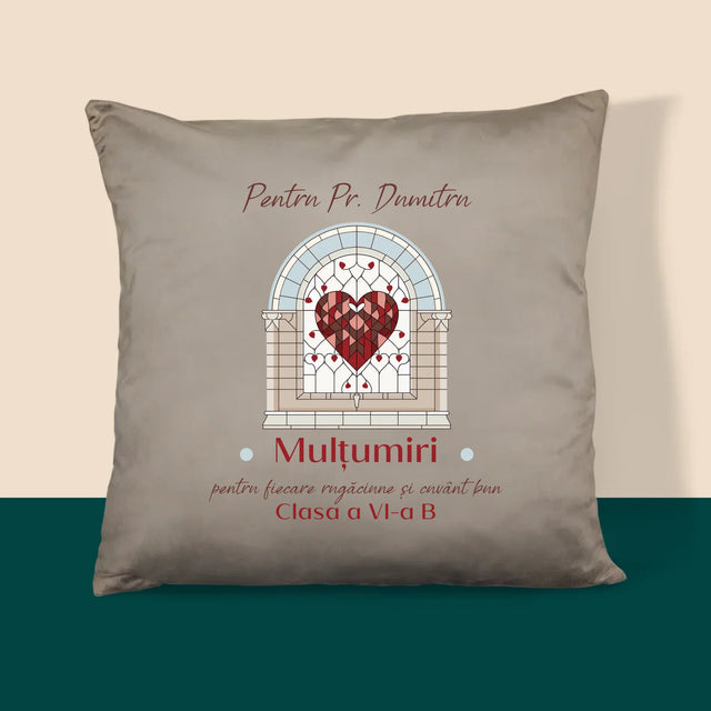 Numele Și Semnătura: Mulțumiri Pentru Rugăciuni - Pernă (Cu Fotografie)