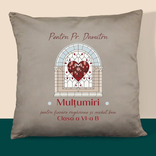 Numele Și Semnătura: Mulțumiri Pentru Rugăciuni - Pernă (Cu Fotografie)