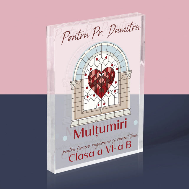 Numele Și Semnătura: Mulțumiri Pentru Rugăciuni - Bloc Acrilic