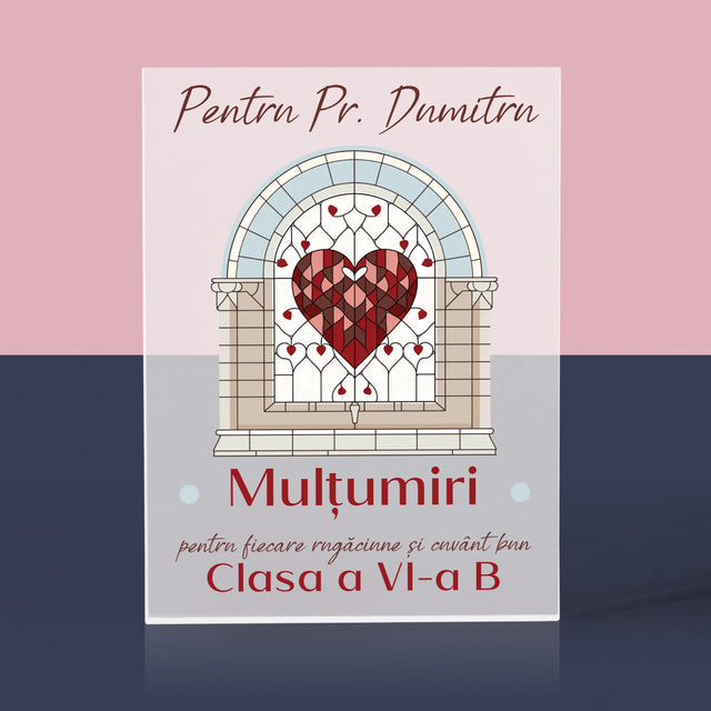 Numele Și Semnătura: Mulțumiri Pentru Rugăciuni - Bloc Acrilic