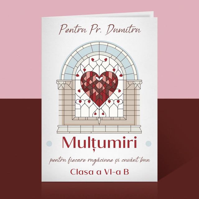 Numele Și Semnătura: Mulțumiri Pentru Rugăciuni - Card Cu Felicitări