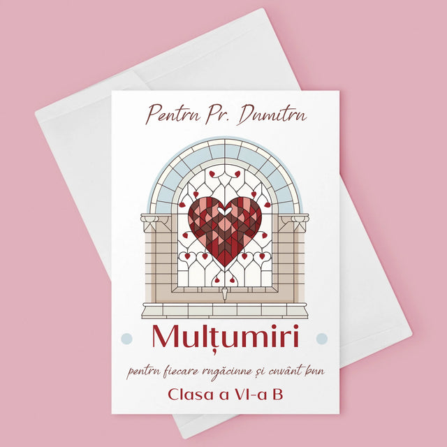 Numele Și Semnătura: Mulțumiri Pentru Rugăciuni - Card Cu Felicitări