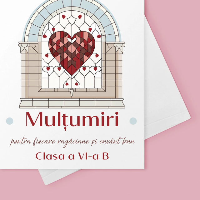 Numele Și Semnătura: Mulțumiri Pentru Rugăciuni - Card Cu Felicitări