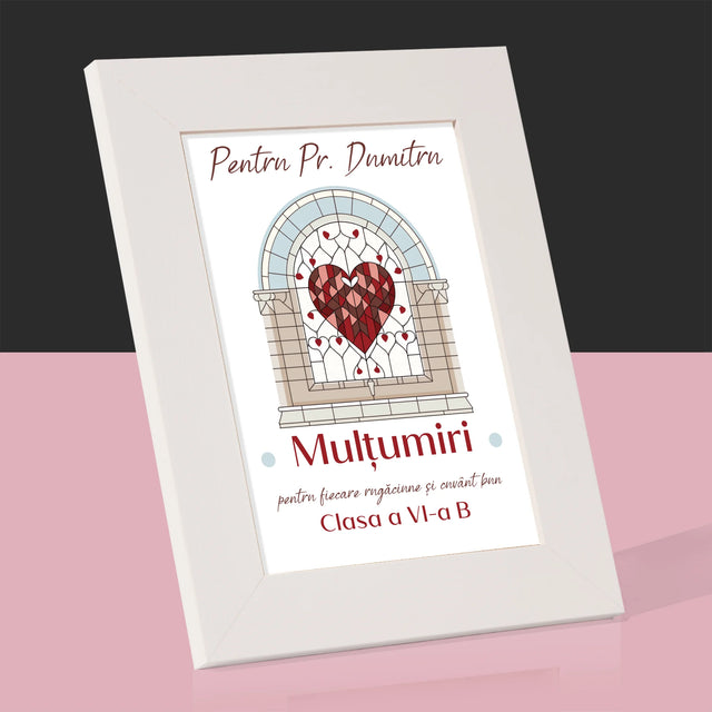 Numele Și Semnătura: Mulțumiri Pentru Rugăciuni - Ramă Pentru Fotografii (Horizontală)