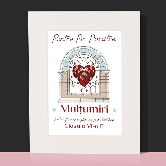 Numele Și Semnătura: Mulțumiri Pentru Rugăciuni - Ramă Pentru Fotografii (Horizontală)