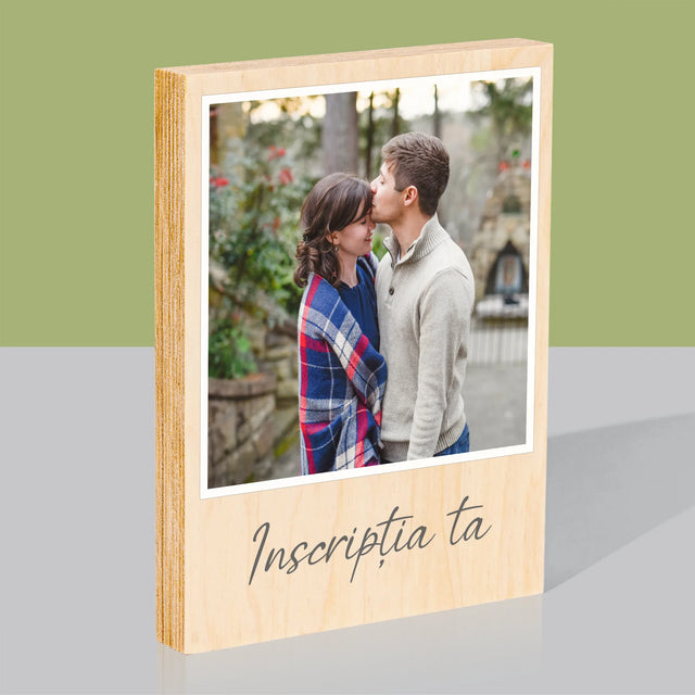 Imprimare pe lemn - verticală