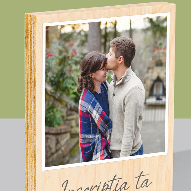 Imprimare pe lemn - verticală