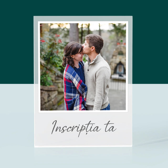 Fotografie Si Semnătură: Fotografia Ta Cu Inscripție - Bloc Acrilic
