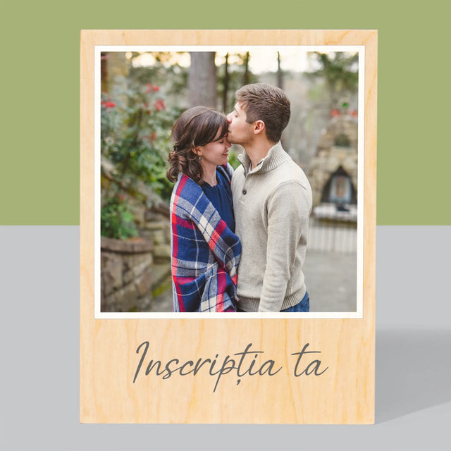 Imprimare pe lemn - verticală