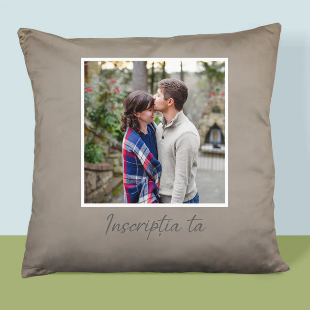 Fotografie Si Semnătură: Fotografia Ta Cu Inscripție - Pernă (Cu Fotografie)