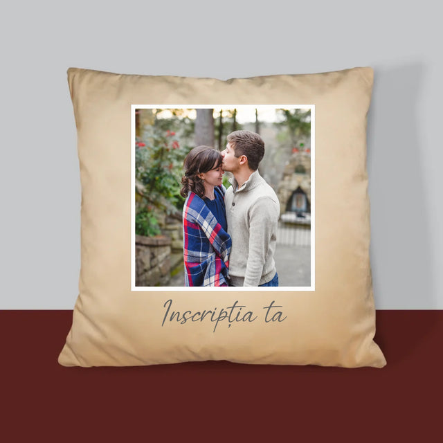 Fotografie Si Semnătură: Fotografia Ta Cu Inscripție - Pernă (Cu Fotografie)