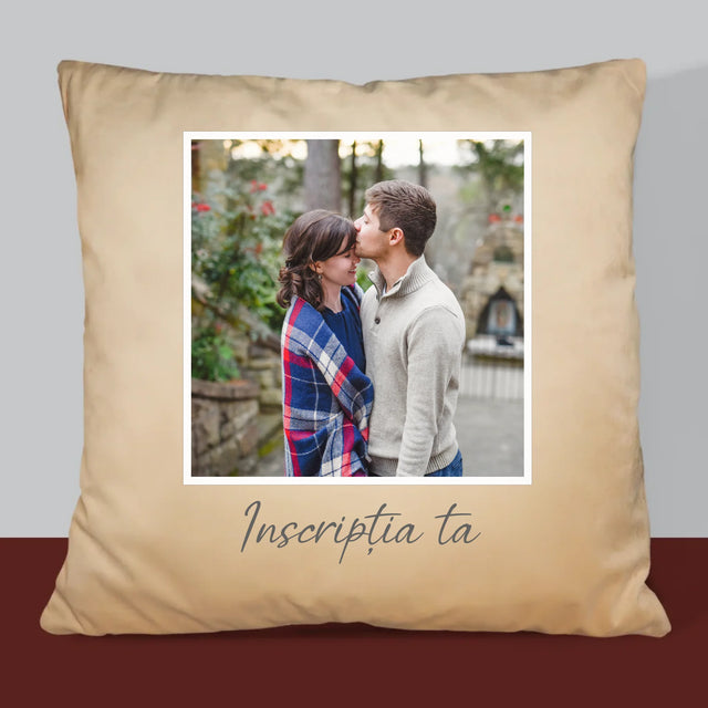 Fotografie Si Semnătură: Fotografia Ta Cu Inscripție - Pernă (Cu Fotografie)