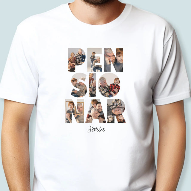 Cuvânt Din Fotografii: Pensionar - Tricou Pentru Bărbați