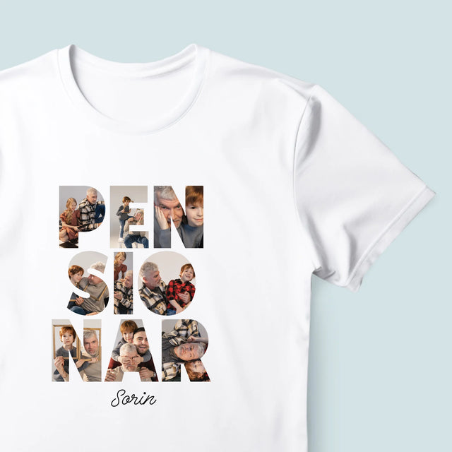 Cuvânt Din Fotografii: Pensionar - Tricou Pentru Bărbați