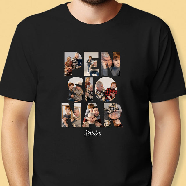 Cuvânt Din Fotografii: Pensionar - Tricou Pentru Bărbați