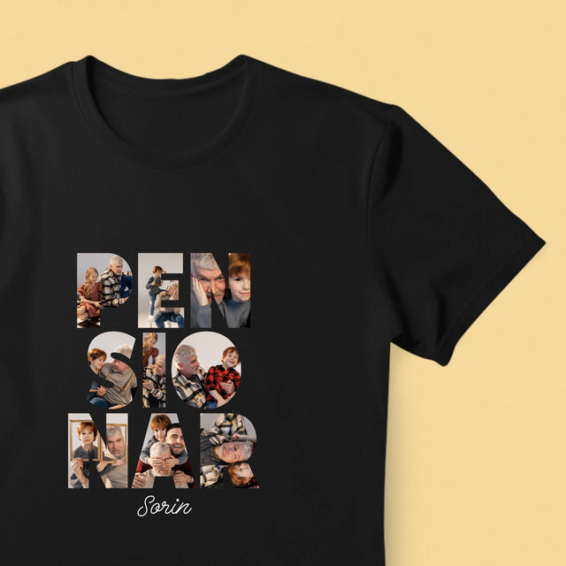 Cuvânt Din Fotografii: Pensionar - Tricou Pentru Bărbați