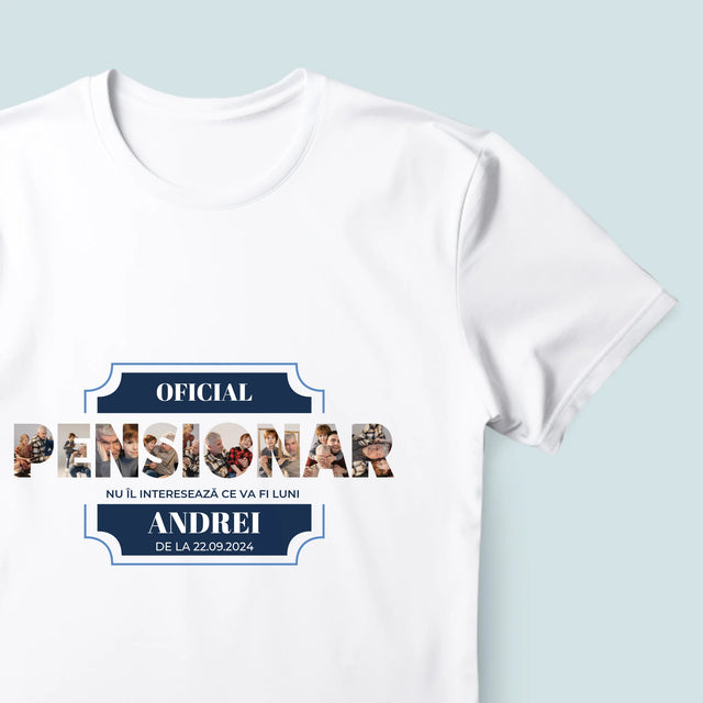 Cuvânt Din Fotografii: Pensionat Oficial - Tricou Pentru Bărbați