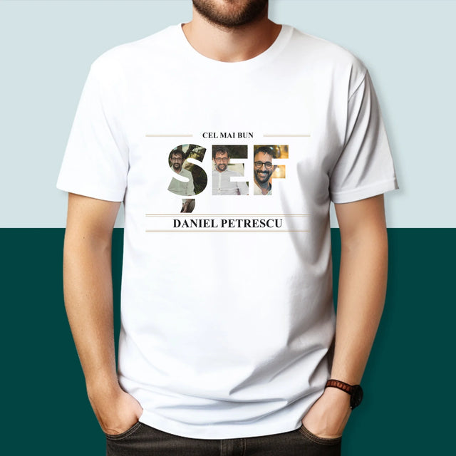 Cuvânt Din Fotografii: Cel Mai Bun Șef 2 - Tricou Pentru Bărbați