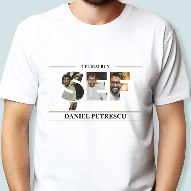Cuvânt Din Fotografii: Cel Mai Bun Șef 2 - Tricou Pentru Bărbați