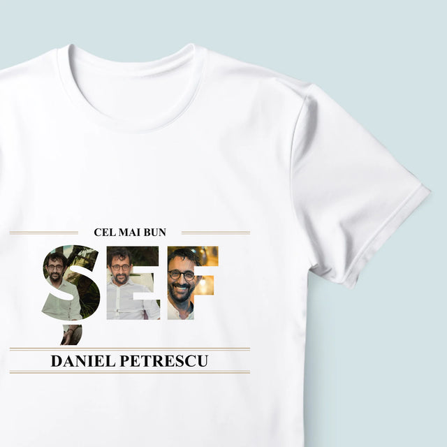 Cuvânt Din Fotografii: Cel Mai Bun Șef 2 - Tricou Pentru Bărbați