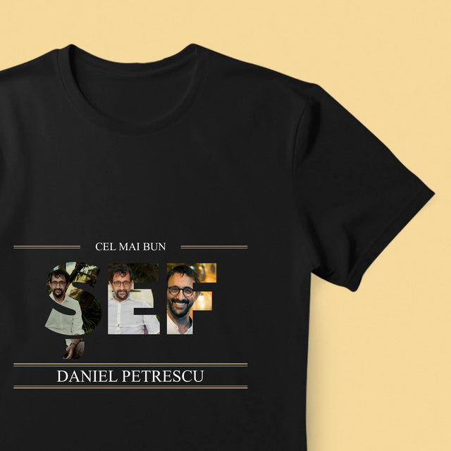 Cuvânt Din Fotografii: Cel Mai Bun Șef 2 - Tricou Pentru Bărbați