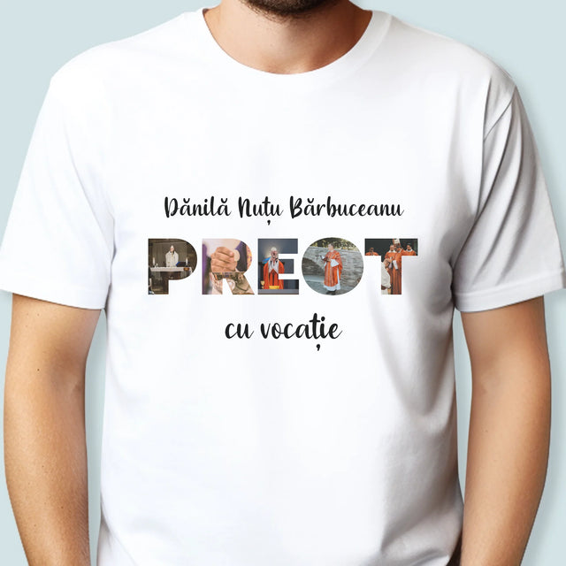 Cuvânt Din Fotografii: Un Preot Cu Vocație - Tricou Pentru Bărbați