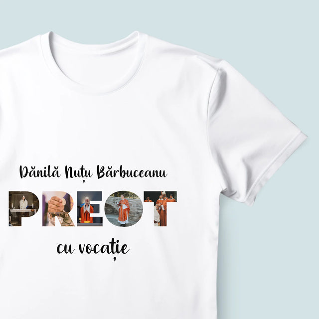 Cuvânt Din Fotografii: Un Preot Cu Vocație - Tricou Pentru Bărbați