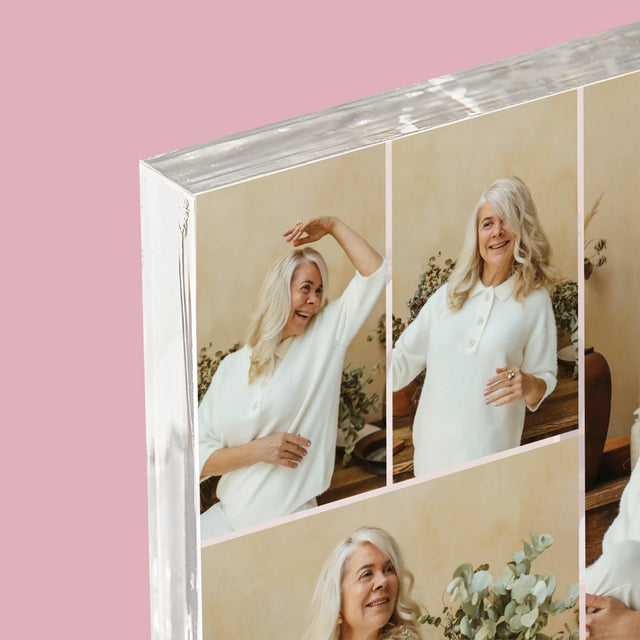 Colaj De Fotografii: Pensionare Fericită! - Bloc Acrilic