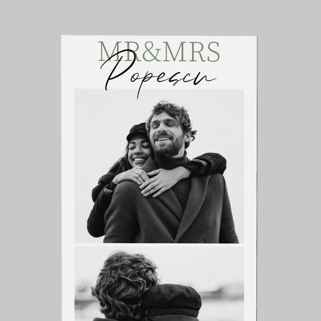 Colaj De Fotografii: Mr&Mrs Nunta - Magnet Pe Fregider