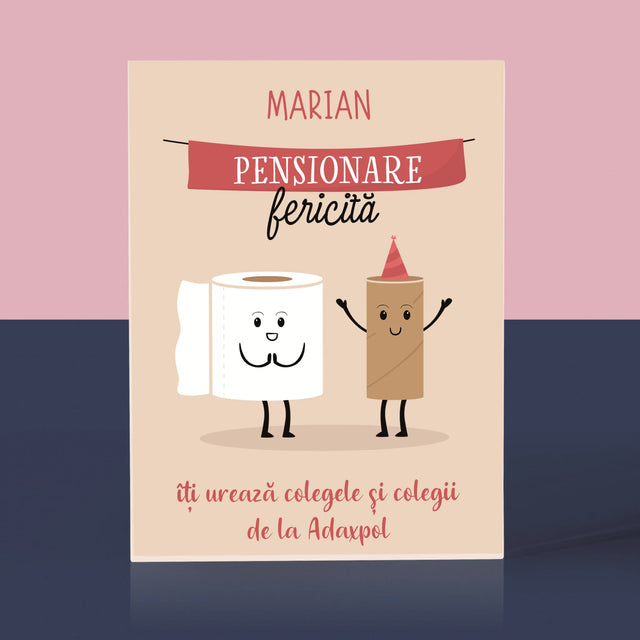 Numele Și Semnătura: Pensionare Fericită - Bloc Acrilic