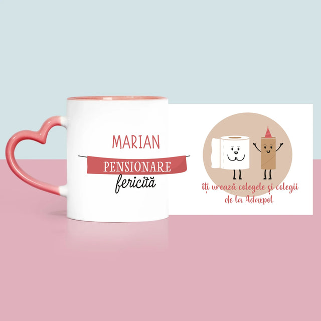 Numele Și Semnătura: Pensionare Fericită - Cană