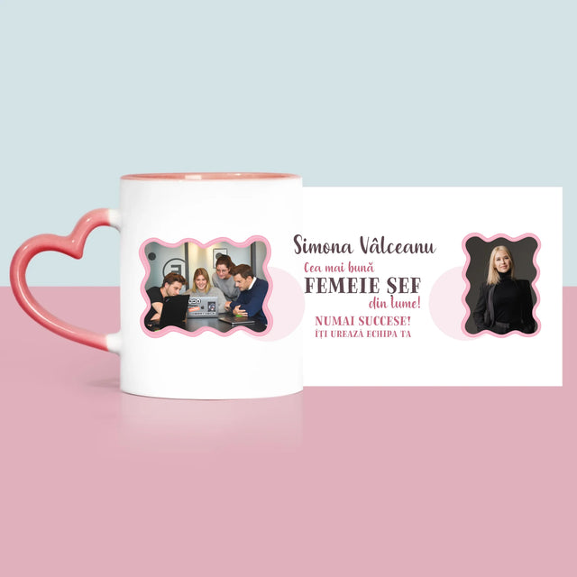 Colaj De Fotografii: Cea Mai Bună Femeie Șef - Cană