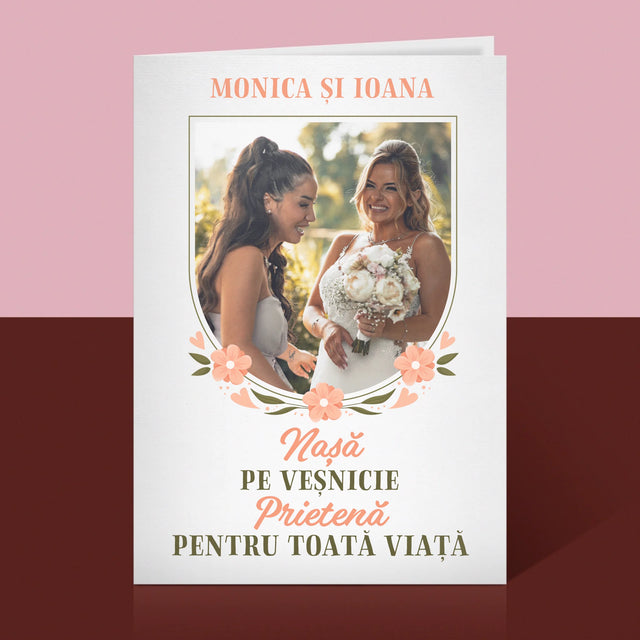 Fotografie Si Semnătură: Nașă Pe Veșnicie - Card Cu Felicitări