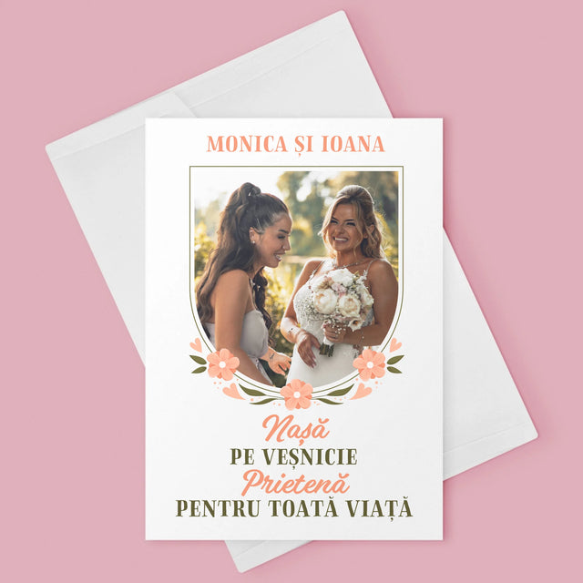 Fotografie Si Semnătură: Nașă Pe Veșnicie - Card Cu Felicitări