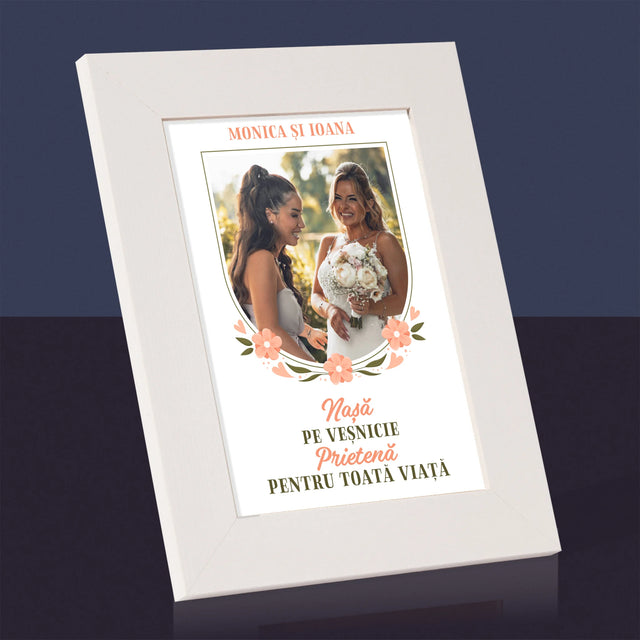Fotografie Si Semnătură: Nașă Pe Veșnicie - Ramă Pentru Fotografii (Horizontală)