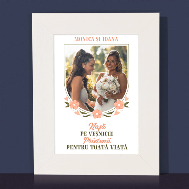 Fotografie Si Semnătură: Nașă Pe Veșnicie - Ramă Pentru Fotografii (Horizontală)
