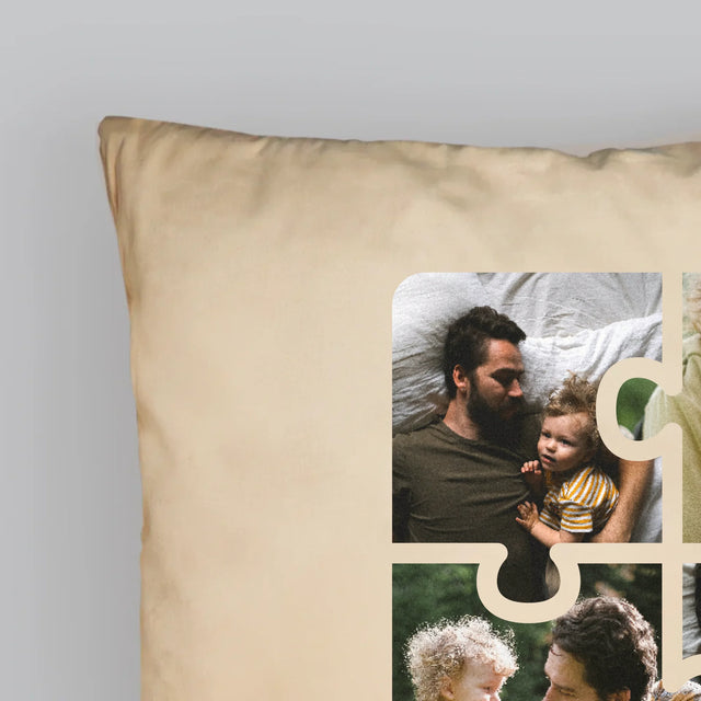Colaj De Fotografii: Puzzle Fotografie Pentru Tata - Pernă (Cu Fotografie)