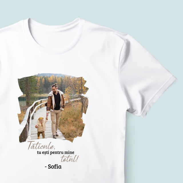 Fotografie Si Semnătură: Un Laur Pentru Tata - Tricou Pentru Bărbați