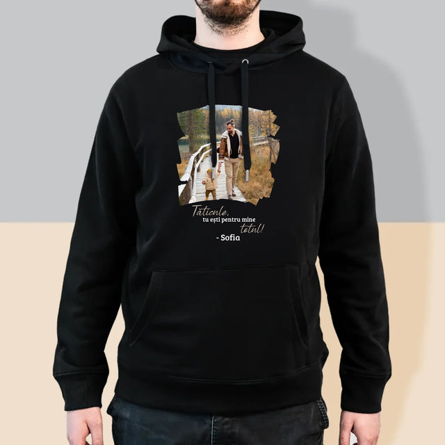 Fotografie Si Semnătură: Un Laur Pentru Tata - Hanorac Cu Glugă Pentru Bărbați